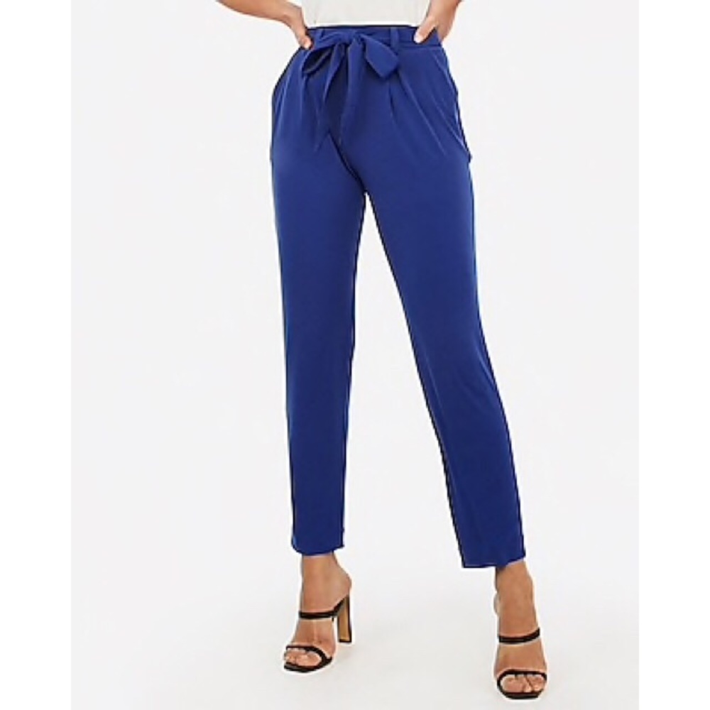 NWOT Express midrise jersey sash pants